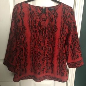 EUC The Limited Snake Print Top